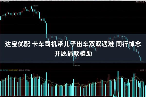达宝优配 卡车司机带儿子出车双双遇难 同行悼念并愿捐款相助