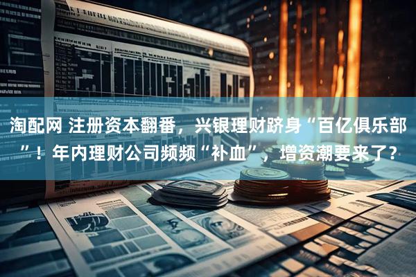 淘配网 注册资本翻番，兴银理财跻身“百亿俱乐部”！年内理财公司频频“补血”，增资潮要来了？